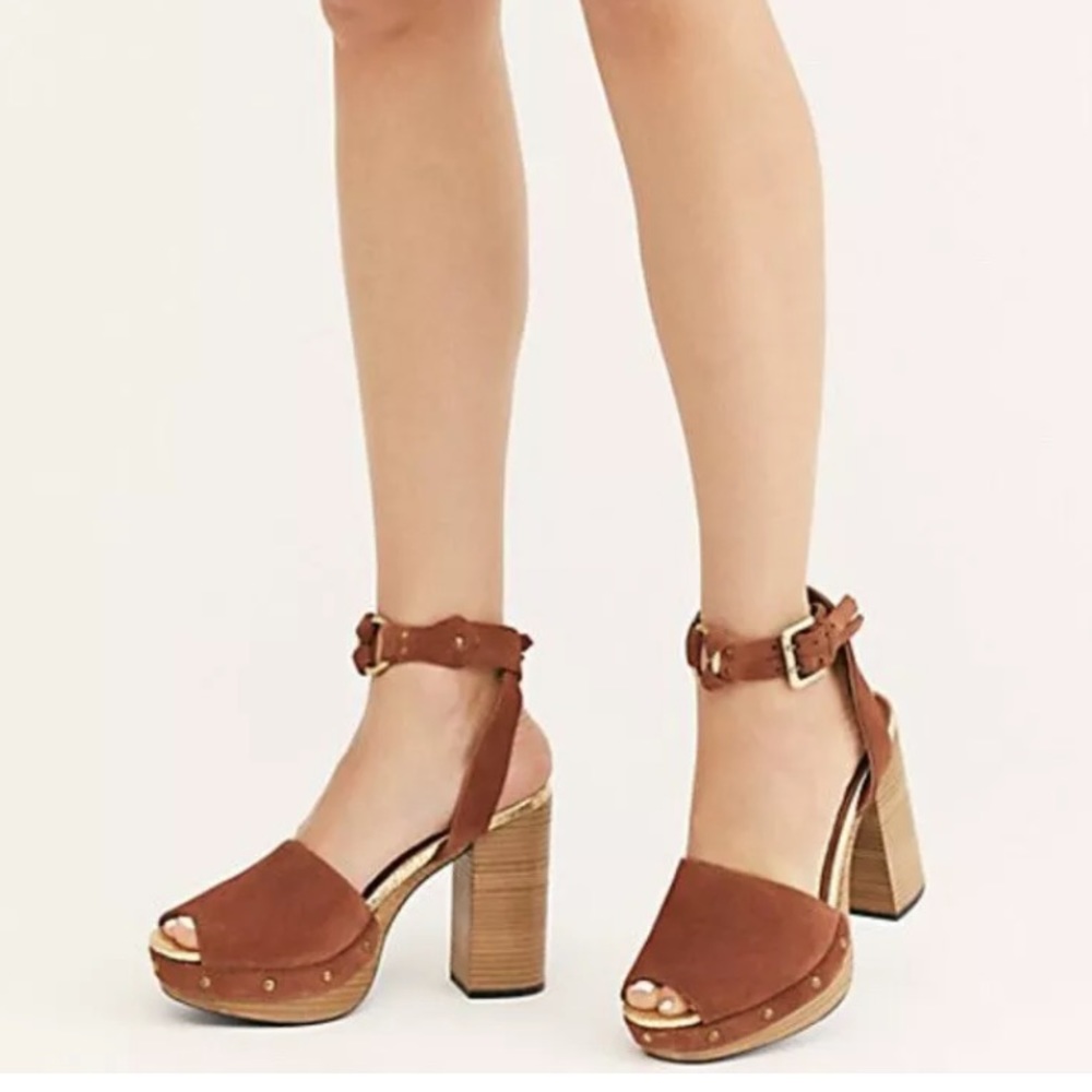 Free People Justine Platform Block Heel Sandal